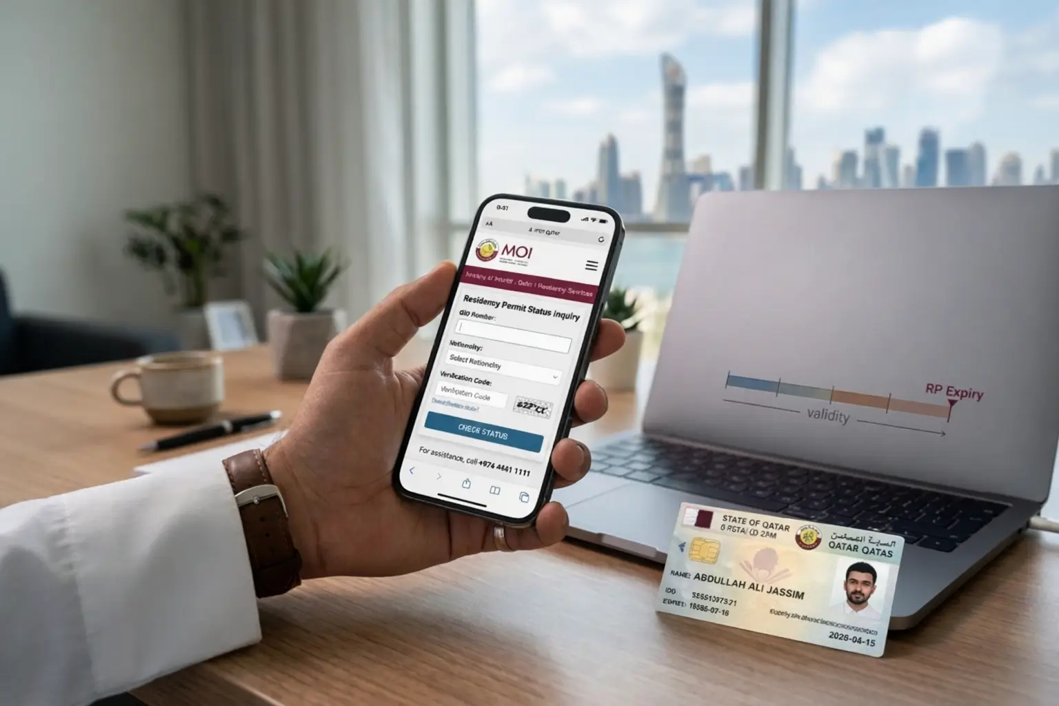 How to Check Residency Permit (RP) Status in Qatar via MOI