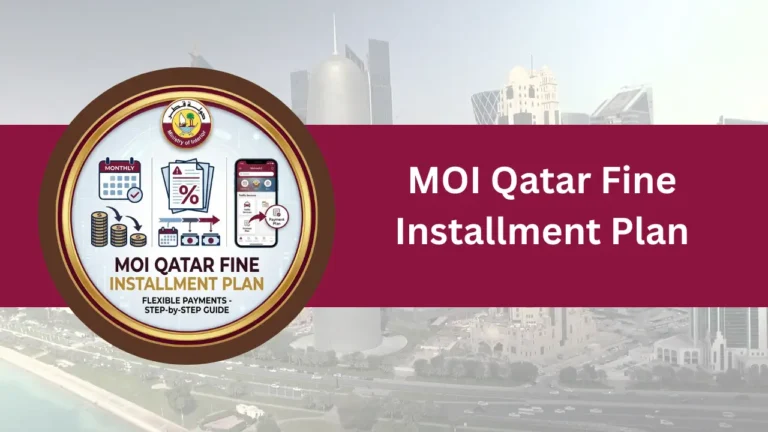 MOI Qatar Fine Installment Plan