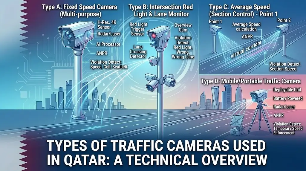 Types of Traffic Cameras Used in Qatar