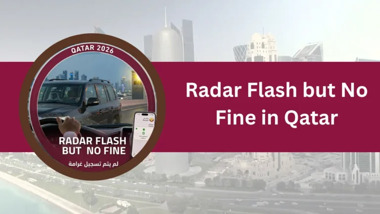 Radar Flash but No Fine in Qatar
